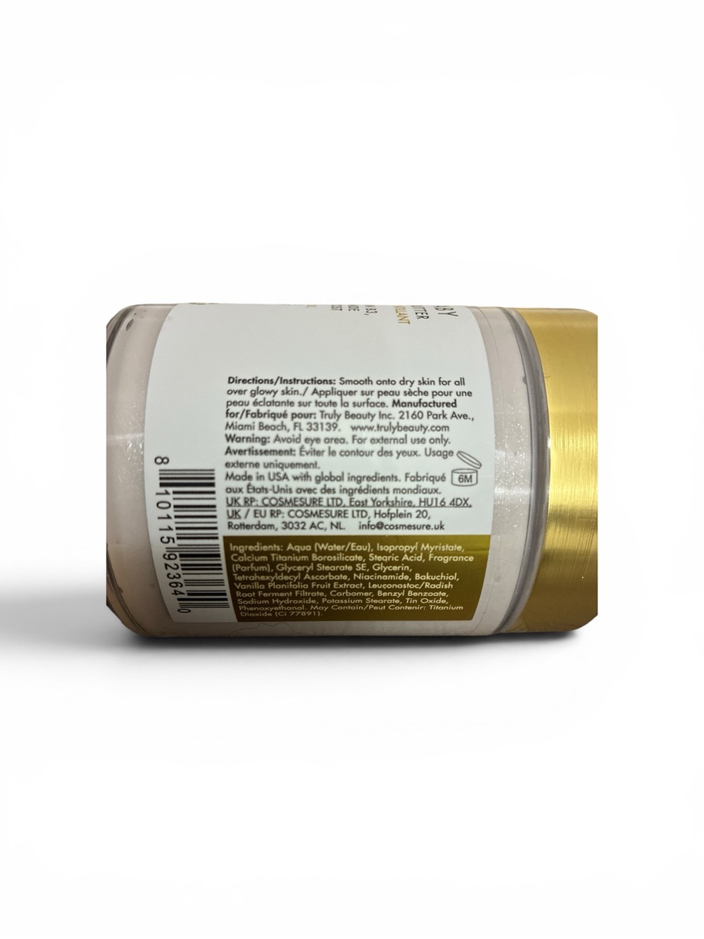 Truly Vanilla Baby Shimmer Body Butter 7 oz | - Picture 2 of 2